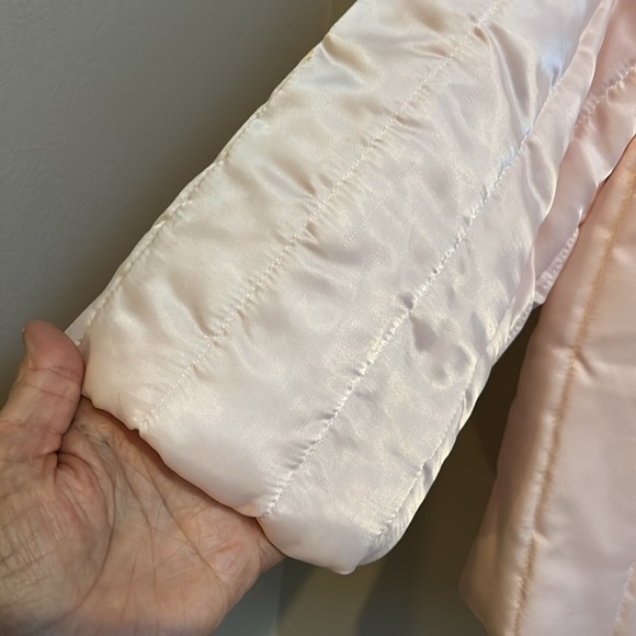 Nanette Undies Co Blush Pink Quilted Bed Jacket USA Medium - Picture 5 of 9